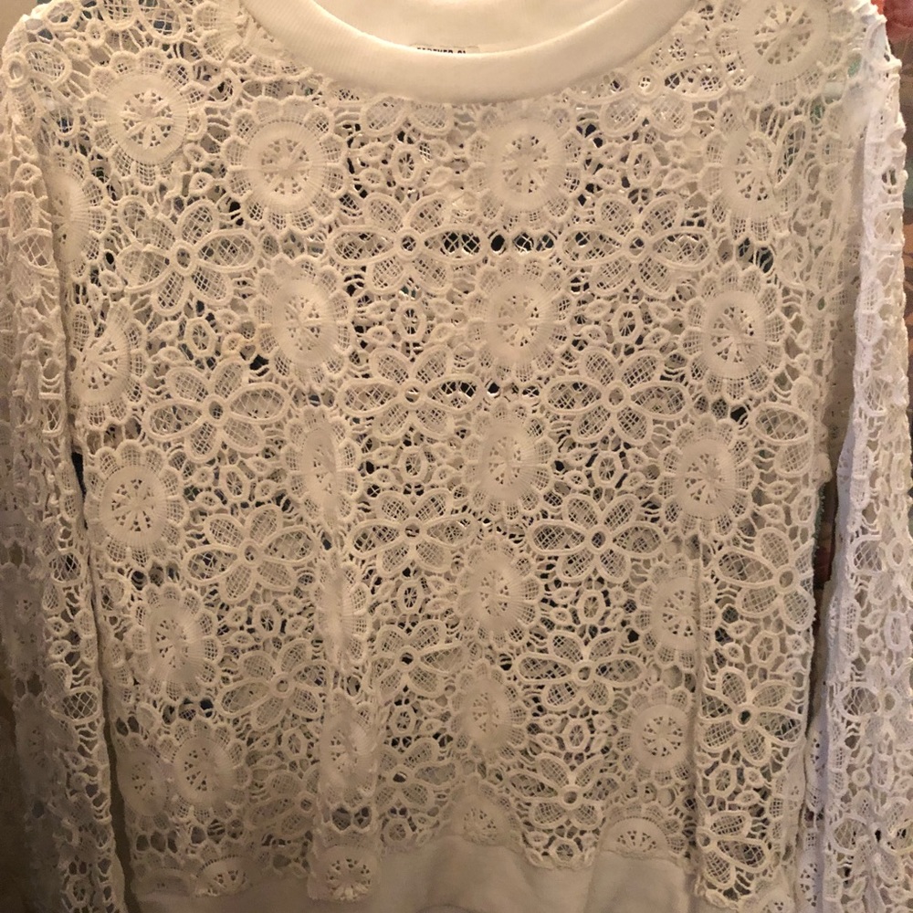 Lace sweater
